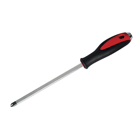 URREA Striking Bimaterial Screwdriver, PH#2 x 6 Phillips type. 9187G